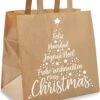Sacs De Transport En Kraft à Oreilles Plates De Noël " White De Noël" à Emporter 26x17x25cm 50 Pièces/ Sacs De Noël /Sacs De Noël -Decoris Boutique 1000x1200