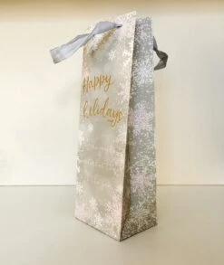 25 X Sac à Vin De Noël 10x35x10cm Pour 1 Bouteille "Joyeux Noël" / Coffret Cadeau -Decoris Boutique 1010x1200
