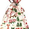 Sacs En Organza Décorations De Noël De Noël Décoration De Noël Emballage De Cadeau De Noël | Père Noël Bonhomme De Neige Arbre De Noël | 30 X 40 Cm | 3 Pièces | Sacs Cadeaux Sacs Cadeaux Sacs Bonbons Sacs
