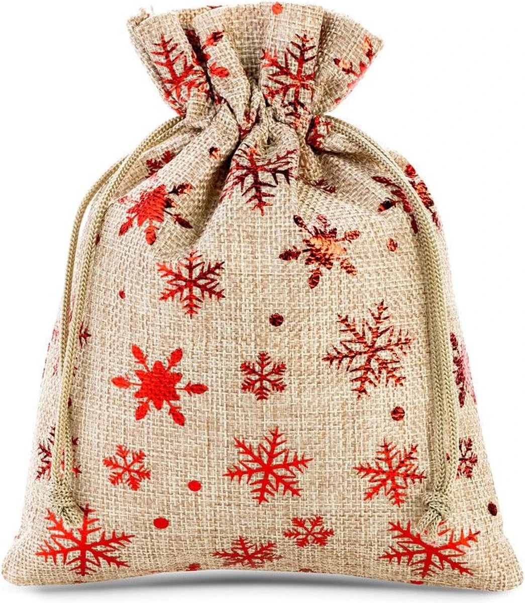 Sacs De Noël Jute - 15 X 20 Cm - 5 Pièces - Flocons De Neige Rouges - 100% Naturel - Emballage De Noël Décoration De Décorations De Noël Décorations De Noël 3 Sacs De Noël Jute - 15 X 20 Cm - 5 Pièces - Flocons De Neige Rouges - 100% Naturel - Emballage De Noël Décoration De Décorations De Noël Décorations De Noël