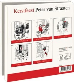 Bekking & Blitz - Dossier De Cartes De Noël - Set De Cartes De Noël - Cartes D'art - Humour - 10 Pièces - Y Compris Les Enveloppes - Fête De Noël - Peter Van Straaten -Decoris Boutique 1059x1200