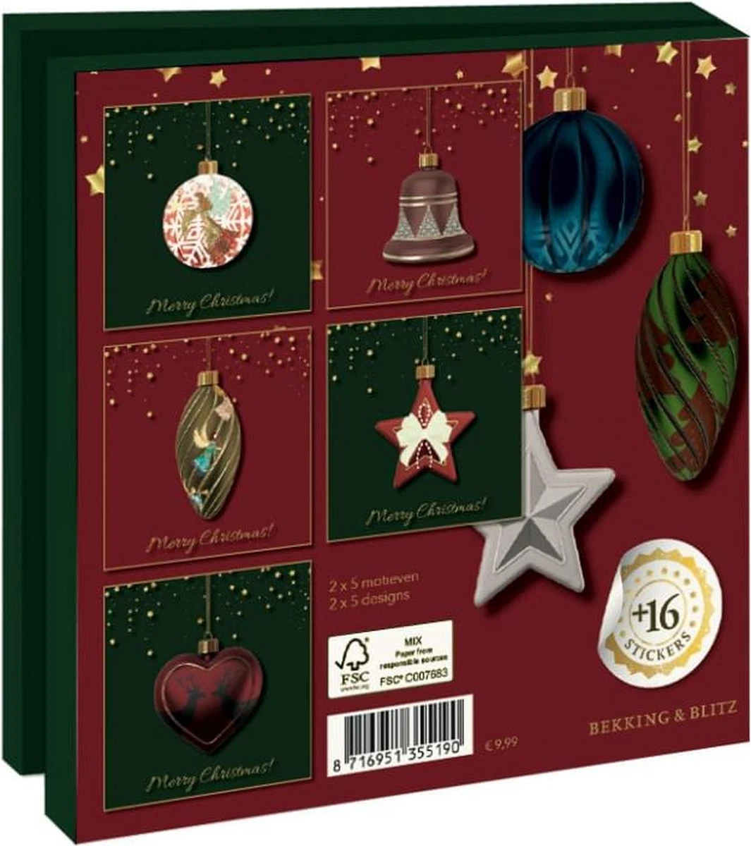 Bekking & Blitz - Dossier De Cartes De Noël - Set De Cartes De Vœux De Noël - Cartes De Musée - Cartes D'art - 10 Pièces - Y Compris Les Enveloppes 4 Bekking & Blitz - Dossier De Cartes De Noël - Set De Cartes De Vœux De Noël - Cartes De Musée - Cartes D'art - 10 Pièces - Y Compris Les Enveloppes – Image 2