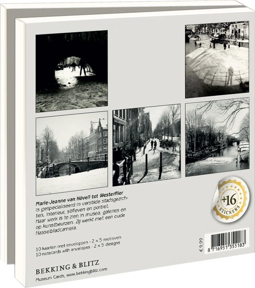 Bekking & Blitz - Chemise De Cartes De Noël - Set De Cartes De Noël - Cartes D'art - 10 Pièces - Y Compris Les Enveloppes - Design Uniek - Amsterdam En Hiver - Marie-Jeanne Van Hövell Tot Westerflier 4 Bekking & Blitz - Chemise De Cartes De Noël - Set De Cartes De Noël - Cartes D'art - 10 Pièces - Y Compris Les Enveloppes - Design Uniek - Amsterdam En Hiver - Marie-Jeanne Van Hövell Tot Westerflier – Image 2