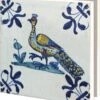 Bekking & Blitz - Dossier De Cartes De Noël - Set De Cartes De Noël - Cartes De Musée - Cartes D'art - 10 Pièces - Y Compris Les Enveloppes - Design Uniek - Vogels - Oiseaux - The Dutch Tile Museum