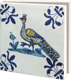 Bekking & Blitz - Dossier De Cartes De Noël - Set De Cartes De Noël - Cartes De Musée - Cartes D'art - 10 Pièces - Y Compris Les Enveloppes - Design Uniek - Vogels - Oiseaux - The Dutch Tile Museum