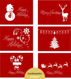 12 Cartes De Noël LMWK005 - Cartes De Noël Avec Enveloppes - Sapin De Noël - Jeu De Cartes De Noël - Cartes De Noël - Cartes Du Nouvel An - Cartes De Noël De Luxe