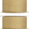 2x Hobby/ Décoration Rubans Décoratifs Dorés Avec Paillettes 3 Cm / 30 Mm X 5 Mètres - Noël - Rubans Cadeaux Rubans / Rubans En Satin -Decoris Boutique 1098x1200