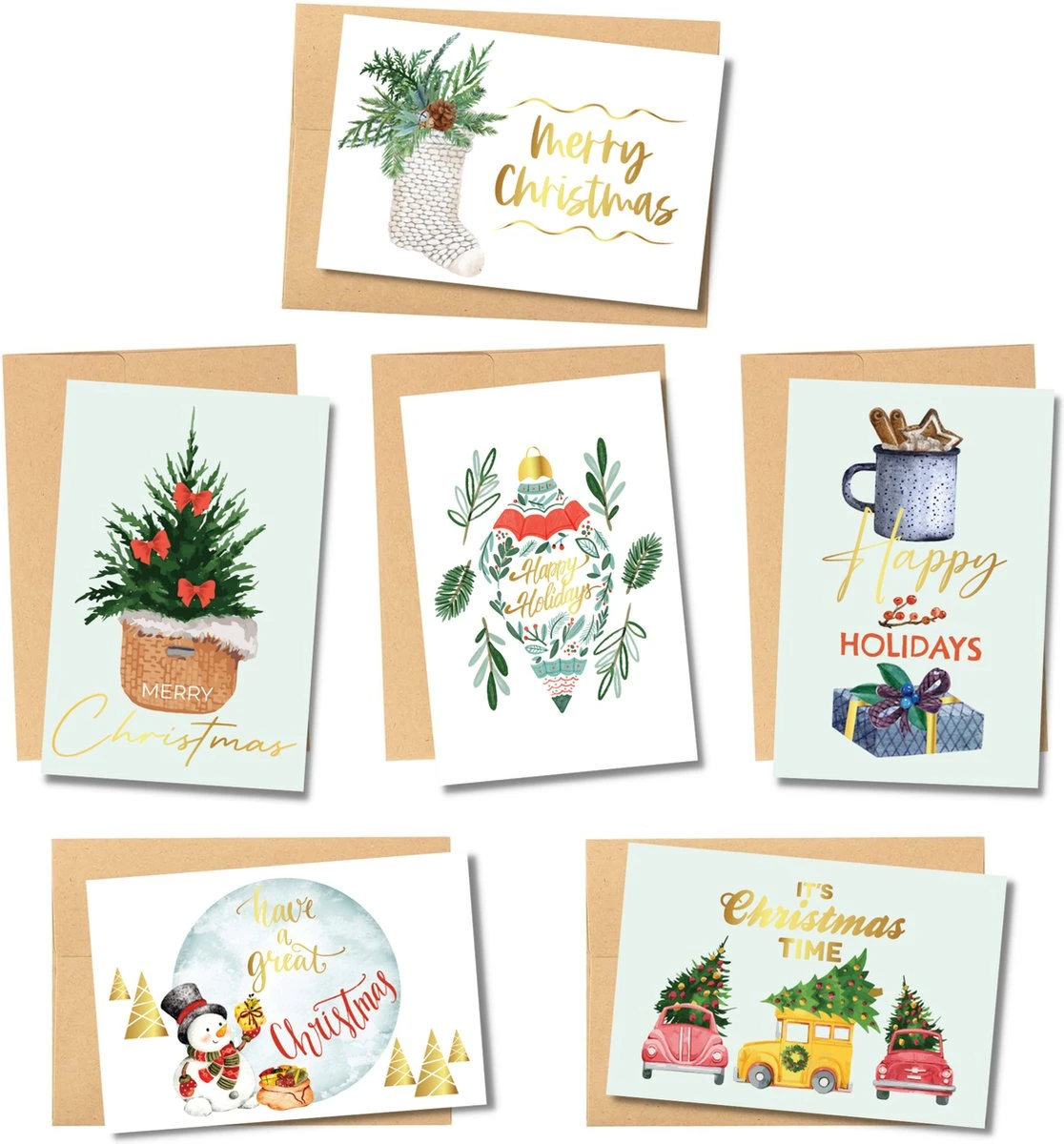Partizzle 24x Cartes De Noël De Luxe Avec Enveloppes Set - Send Nice Cartes De Vœux - Cartes Postales Noël 2022 - 15x10 Cm 2 Partizzle 24x Cartes De Noël De Luxe Avec Enveloppes Set - Send Nice Cartes De Vœux - Cartes Postales Noël 2022 - 15x10 Cm