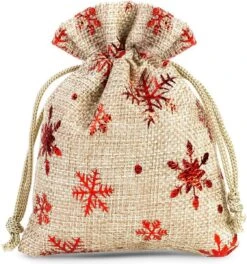 Sacs De Noël Jute - 10 X 13 Cm - 10 Pièces - Flocons De Neige Rouges - 100% Naturel - Emballage De Noël Décoration De Décorations De Noël Décorations De Noël 11 Sacs De Noël Jute - 10 X 13 Cm - 10 Pièces - Flocons De Neige Rouges - 100% Naturel - Emballage De Noël Décoration De Décorations De Noël Décorations De Noël -Decoris Boutique 1121x1200