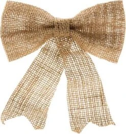 Noeud De Noël En Jute Pour Cadeaux - Set De 4 - Super Mignon Noeud Pour Cadeaux - Décoration De Noël - H20 Cm