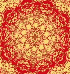 Mandala/Kaléidoscope/ Cartes De Vœux De Noël De Kittyblumcards. Grandes Cartes Doubles Avec Enveloppe. Look Chique Avec Intérieur Vierge. Rappelle également Les Cœurs De Fleurs. Couleurs Bleu, Rouge, Jaune Et Multicolore. -Decoris Boutique 1140x1200 1