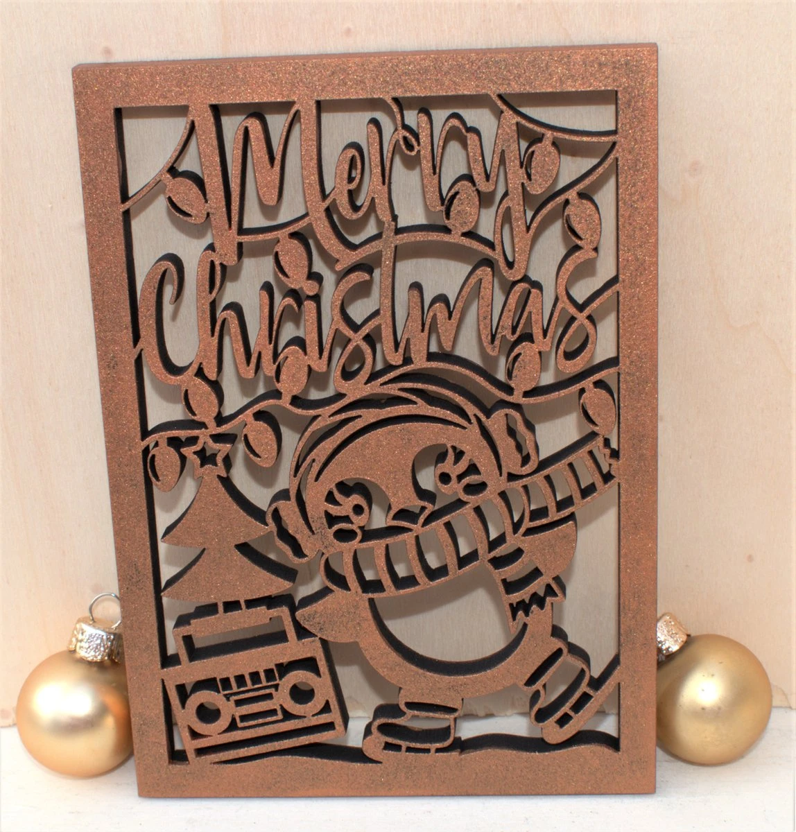Cartes De Noël De Luxe En Bois 5 Pièces Avec Enveloppe Bronze Lasered Christmas Wishes Cartes De Vœux Originales En Bois 10x14 Cm à La Handgemaakt 5 Cartes De Noël De Luxe En Bois 5 Pièces Avec Enveloppe Bronze Lasered Christmas Wishes Cartes De Vœux Originales En Bois 10x14 Cm à La Handgemaakt – Image 3
