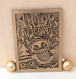 Cartes De Noël De Luxe En Bois Wit 5 Pièces Et 5 Enveloppes Laser De Noël Voeux De Noël Cartes De Vœux Originales En Bois 10x14 Cm à La Handgemaakt -Decoris Boutique 1154x1200