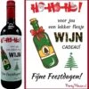 Etiquette Vin Noël - Etiquette Vin Noël Cadeau Adulte - Cadeau Vin - Ho Ho Ho Une Belle Bouteille De Vin Voor Jou !
