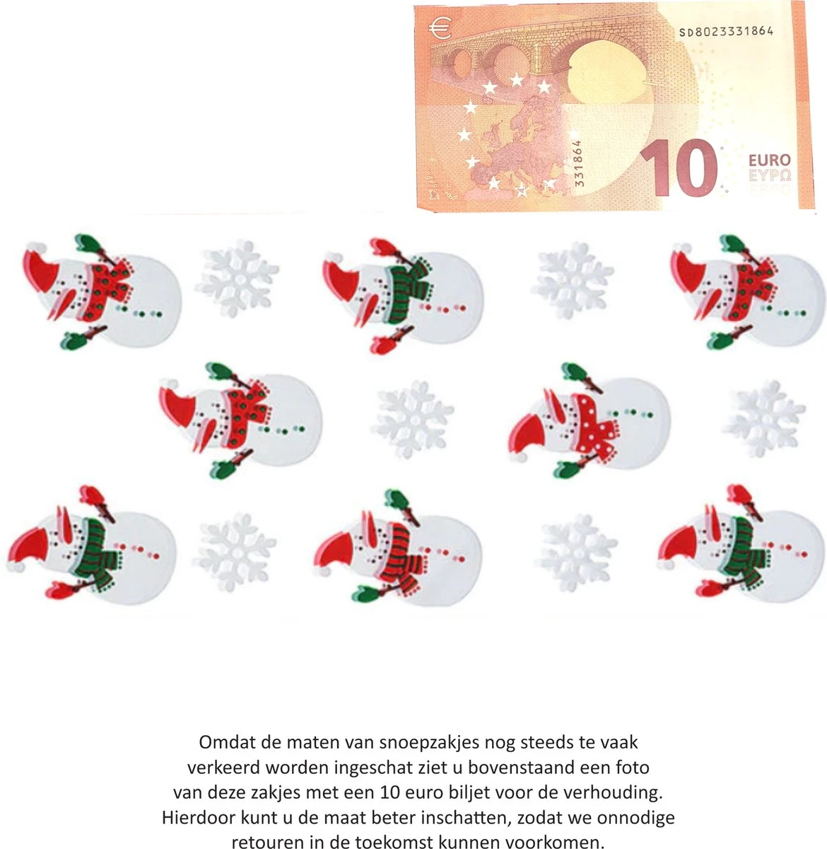 25x Sacs De Noël Bonhomme De Neige Neige 12,5 X 27,5 Cm - Noël - Snowman De Neige - Neige - Cristal De Glace - Cellophane Sacs Cadeaux En Plastique - Sacs à Bonbons - Sacs à Biscuits - Biscuit - Sacs à Biscuits 5 25x Sacs De Noël Bonhomme De Neige Neige 12,5 X 27,5 Cm - Noël - Snowman De Neige - Neige - Cristal De Glace - Cellophane Sacs Cadeaux En Plastique - Sacs à Bonbons - Sacs à Biscuits - Biscuit - Sacs à Biscuits – Image 3