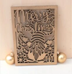 Cartes De Noël De Luxe En Bois Wit 5 Pièces Et 5 Enveloppes Laser De Noël Voeux De Noël Cartes De Vœux Originales En Bois 10x14 Cm à La Handgemaakt
