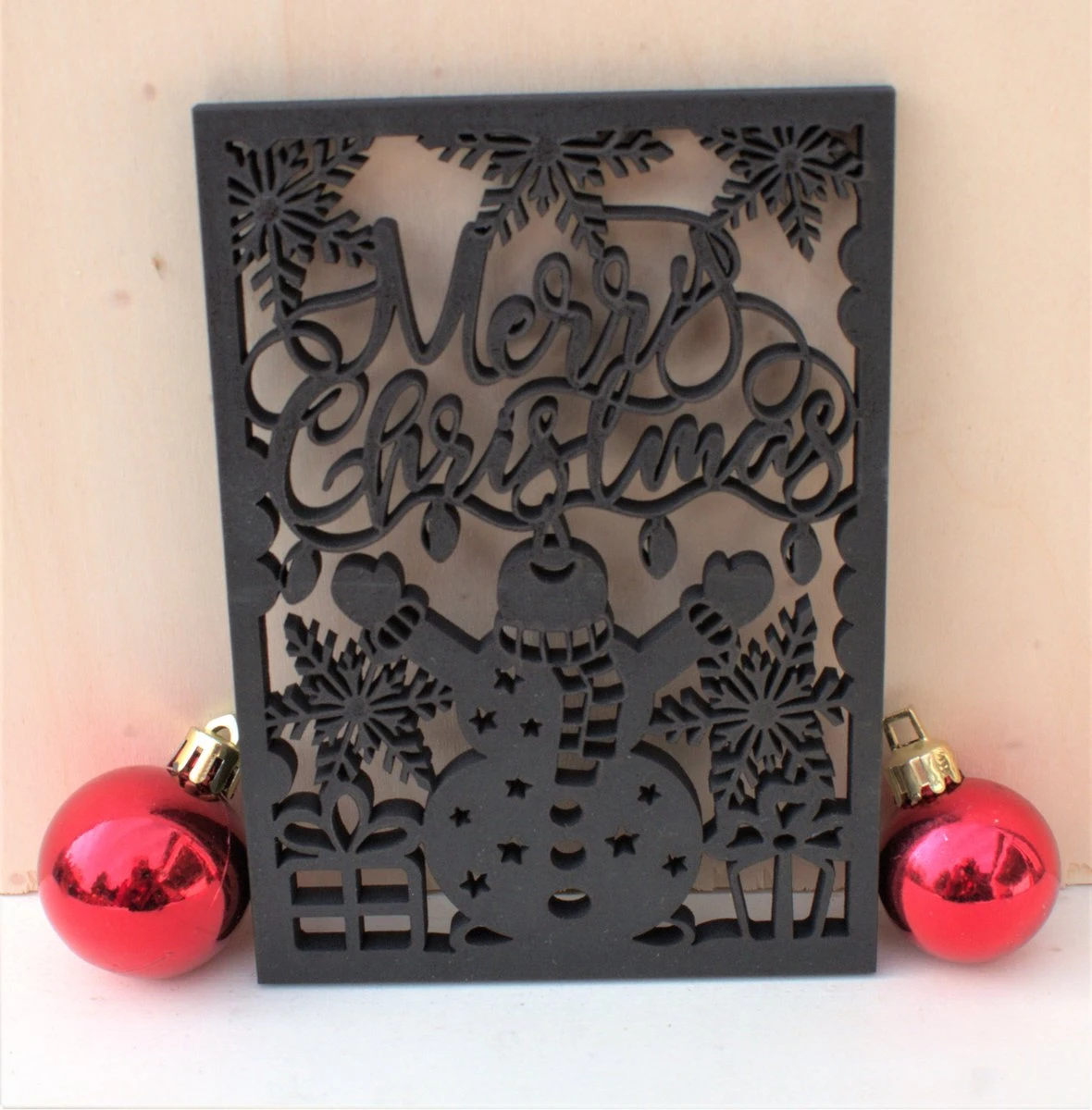 Cartes De Noël En Bois De Luxe 5 Pièces Et 5 Enveloppes Laser De Noël Voeux De Noël Cartes De Vœux Originales En Bois 10x14 Cm à La Handgemaakt 4 Cartes De Noël En Bois De Luxe 5 Pièces Et 5 Enveloppes Laser De Noël Voeux De Noël Cartes De Vœux Originales En Bois 10x14 Cm à La Handgemaakt – Image 2