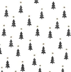 Papier Cadeau Des Sapins De Noël De Noël Les Arbres Tiny - Rouleau Compteur Largeur 50 Cm - 200 M De Long - K691775-1-50cm.