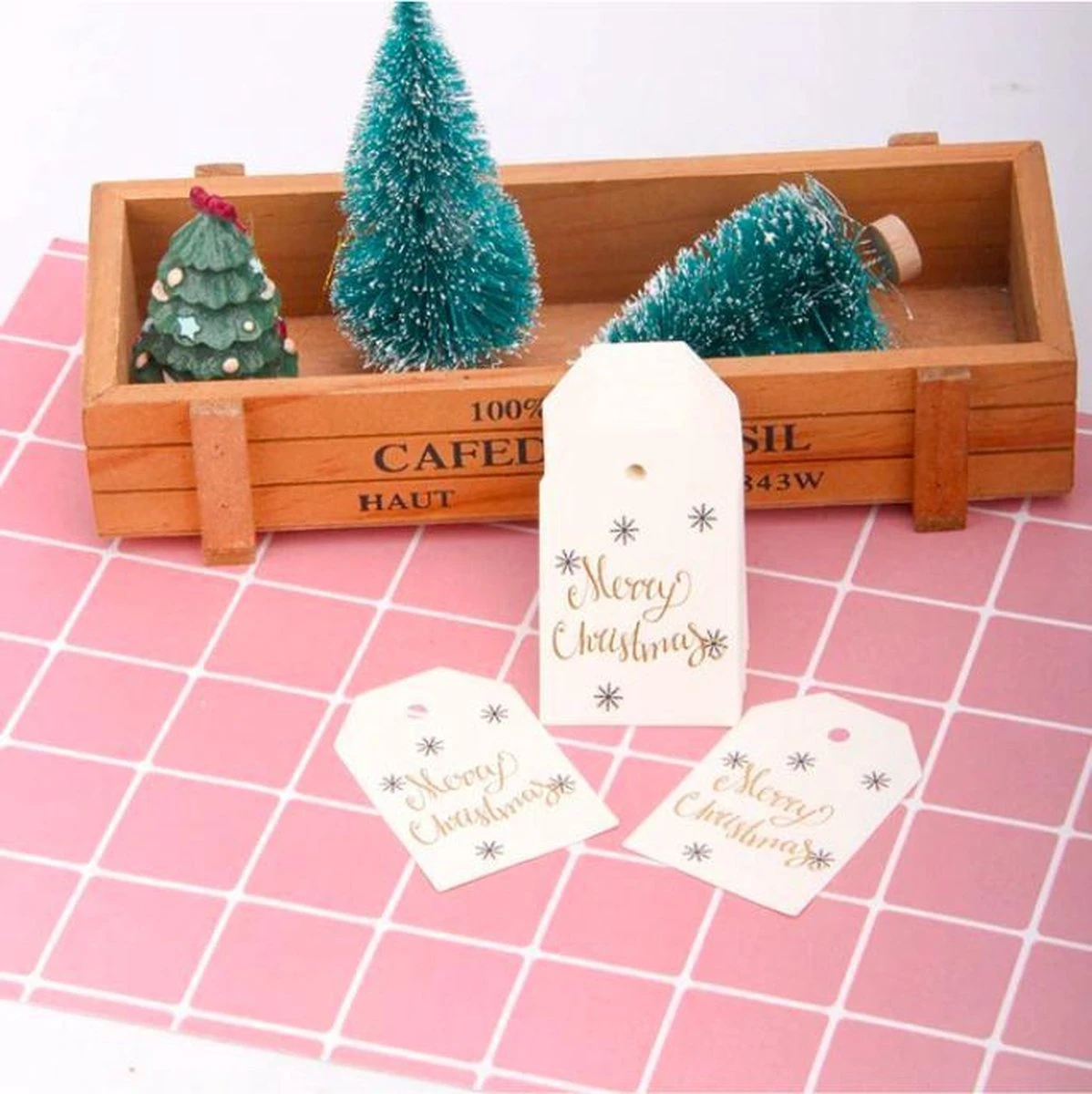 ProductGoods - 50 Petites Cartes De Luxe De Noël Et Du Nouvel An - Thema Joyeux Noël - Décoration De Noël - Cartes Joyeux Noël 3 ProductGoods - 50 Petites Cartes De Luxe De Noël Et Du Nouvel An - Thema Joyeux Noël - Décoration De Noël - Cartes Joyeux Noël