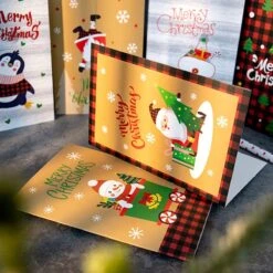 Cartes De Vœux De Vœux Noël Joyeux Noël Carte 36 Cartes De Noël Avec 36 Enveloppes Et 36 Autocollants Cartes De Noël Pliantes Mini Cartes De Noël Ensemble De Cartes De Noël -Decoris Boutique 1199x1200 2