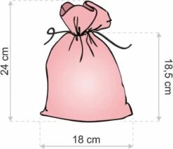 Sacs En Organza Décorations De Noël De Noël Décoration De Noël Emballage De Cadeau De Noël | Wit Avec Des étoiles Rouges | 18 X 24 Cm | 10 Pièces | Sacs Cadeaux Sacs Cadeaux Sacs Bonbons Sacs -Decoris Boutique 1200x1031