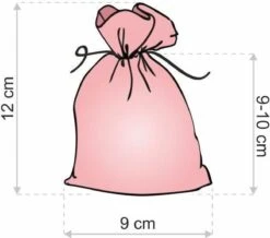 Sacs De Noël Organza - 9 X 12 Cm - 10 Pcs - Rouge Avec Des Flocons De Neige Dorés - Emballage De Noël Décoration De Noël Décorations De Noël De Noël -Decoris Boutique 1200x1058 1