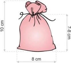 Sacs De Noël Organza - 8 X 10 Cm - 10 Pcs - Rouge Avec Des Flocons De Neige Dorés - Emballage De Noël Décoration De Noël Décorations De Noël De Noël -Decoris Boutique 1200x1065