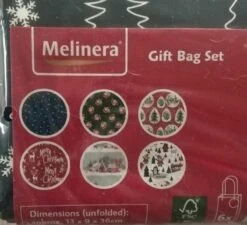 Sachets Cadeaux Noël 16 Pièces / Papier Mix FSC / 13x9x36 Cm 6 Pièces / 17x 9x22 Cm 6 Pièces / 29x15x33 Cm 4 Pièces / Avec étiquettes De Souhaits -Decoris Boutique 1200x1093 1