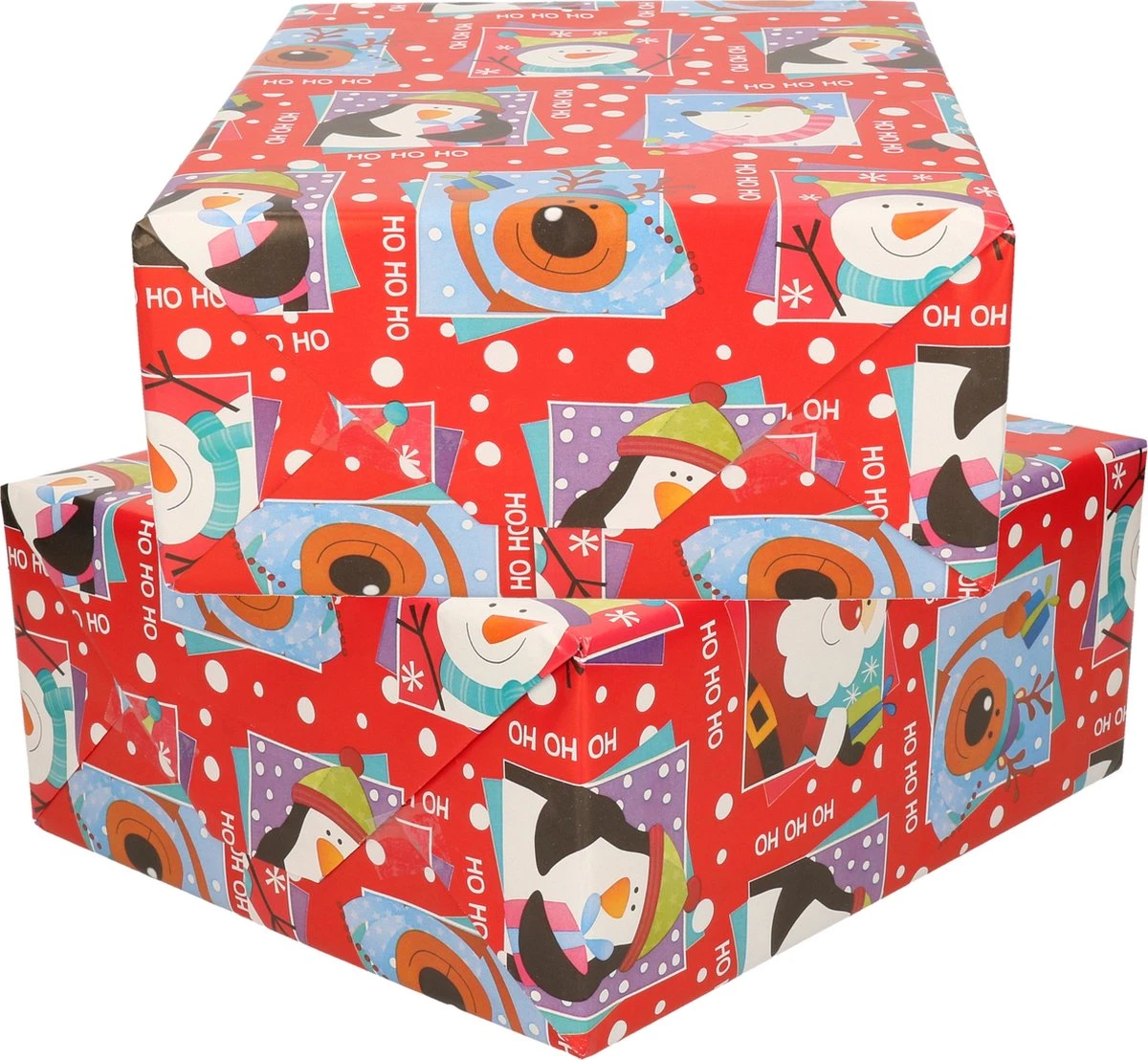 3x Rouleaux De Papier D'emballage De Noël/papier Cadeau Animaux D'hiver 300 X 100 Cm - Rouleaux De Papier Cadeau De Noël 3 3x Rouleaux De Papier D'emballage De Noël/papier Cadeau Animaux D'hiver 300 X 100 Cm - Rouleaux De Papier Cadeau De Noël