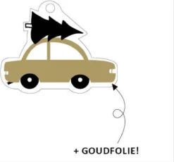 étiquettes Cadeaux Voiture Sapin De Noël Noël 3 X 7 Cm 5 Pièces