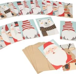 Partizzle 36x Jolies Cartes De Noël Avec Enveloppes Set - Envoyez De Belles Cartes De Cartes De Vœux - Cartes Postales Noël 2022 - 15x10 Cm -Decoris Boutique 1200x1164