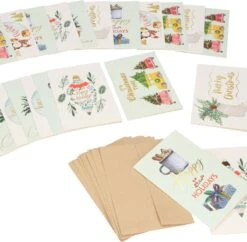 Partizzle 24x Cartes De Noël De Luxe Avec Enveloppes Set - Send Nice Cartes De Vœux - Cartes Postales Noël 2022 - 15x10 Cm 20 Partizzle 24x Cartes De Noël De Luxe Avec Enveloppes Set - Send Nice Cartes De Vœux - Cartes Postales Noël 2022 - 15x10 Cm -Decoris Boutique 1200x1175
