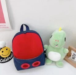 Sac à Dos - Sac à Dos - Cartable Avec Doudou Dinosaurus Bleu Foncé - Rouge - Dino - Garçons - Filles - Cadeau - Sinterklaas - Noël - 1 An - 2 Ans -Decoris Boutique 1200x1181 2