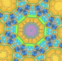 Mandala/Kaléidoscope/ Cartes De Vœux De Noël De Kittyblumcards. Grandes Cartes Doubles Avec Enveloppe. Look Chique Avec Intérieur Vierge. Rappelle également Les Cœurs De Fleurs. Couleurs Bleu, Rouge, Jaune Et Multicolore. -Decoris Boutique 1200x1182 2