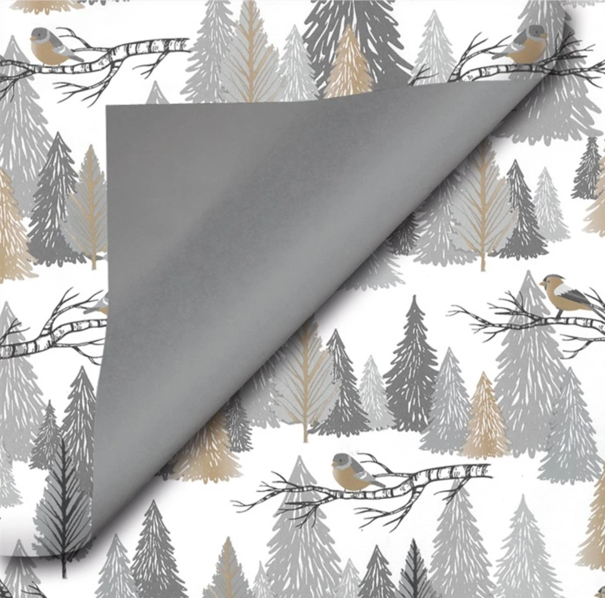 Set De 6 X Rouleaux De Papier D'emballage De Noël /papier D'emballage Cadeau Renne/oiseaux/arbres 2,5 0 0,7 Mètres - Papier De Noël/papier D'emballage Cadeau 5 Set De 6 X Rouleaux De Papier D'emballage De Noël /papier D'emballage Cadeau Renne/oiseaux/arbres 2,5 0 0,7 Mètres - Papier De Noël/papier D'emballage Cadeau – Image 3