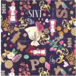 1x Rouleaux De Papier D'emballage Du Père Noël Imprimé En Couleur 2,5 X 0, 7m Op Rol De 70 Grammes - Papier Cadeau De Qualité Papier De Luxe / Papier D'emballage - Saint-Pierre -Decoris Boutique 1200x1188 4