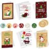Cartes De Vœux De Vœux Noël Joyeux Noël Carte 36 Cartes De Noël Avec 36 Enveloppes Et 36 Autocollants Cartes De Noël Pliantes Mini Cartes De Noël Ensemble De Cartes De Noël -Decoris Boutique 1200x1191