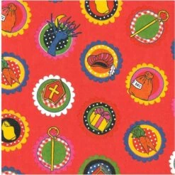 1x Rouleaux De Papier D'emballage Du Père Noël Imprimé Rouge 2,5 X 0, 7m Op Rol De 70 Grammes - Papier Cadeau De Qualité Papier De Luxe / Papier D'emballage - Saint-Pierre -Decoris Boutique 1200x1194 2