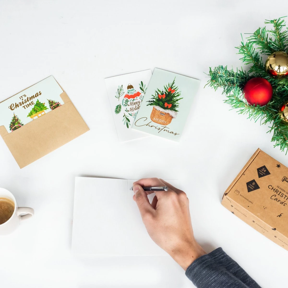 Partizzle 24x Cartes De Noël De Luxe Avec Enveloppes Set - Send Nice Cartes De Vœux - Cartes Postales Noël 2022 - 15x10 Cm 5 Partizzle 24x Cartes De Noël De Luxe Avec Enveloppes Set - Send Nice Cartes De Vœux - Cartes Postales Noël 2022 - 15x10 Cm – Image 4