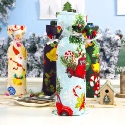 6 De Champagne Manchon De Vin Noël Ou Sac De Bouteille De Vin Pour Les Fêtes D'anniversaire, Les Dîners, 10 6 De Champagne Manchon De Vin Noël Ou Sac De Bouteille De Vin Pour Les Fêtes D'anniversaire, Les Dîners, -Decoris Boutique 1200x1200 102