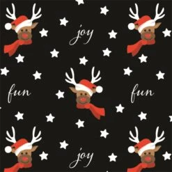 1x Rouleaux De Papier Cadeau Noël /papier Cadeau Noir/renne Amusant 2,5 0 0,7 Cm - Papier De Luxe Qualité Papier Noël - Noël -Decoris Boutique 1200x1200 182