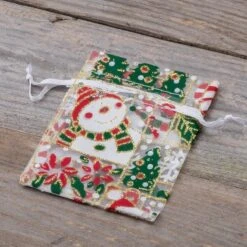 Sacs En Organza Décorations De Noël De Noël Décoration De Noël Emballage De Cadeau De Noël | Père Noël Bonhomme De Neige Arbre De Noël | 8 X 10 Cm | 10 Pièces | Sacs Cadeaux Sacs Cadeaux Sacs Bonbons Sacs -Decoris Boutique 1200x1200 193