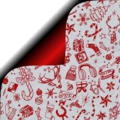 Papier Cadeau Noël - Impression 16 - 70cm - 200m - 70gr | Rouleau De Magasin / Rouleau De Dispositif / Rouleau De Compteur / Papier Cadeau / Papier Cadeau / Papier D'emballage