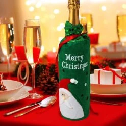 Sacs De Bouteille De Noël Housse De Bouteille De Vin Sac De Vin De Noël 2 Père Noël Vert Et 2 Rouges 9 Sacs De Bouteille De Noël Housse De Bouteille De Vin Sac De Vin De Noël 2 Père Noël Vert Et 2 Rouges -Decoris Boutique 1200x1200 278