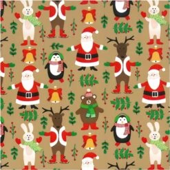 Paquet De 6x Rouleaux De Papier D'emballage De Noël /papier D'emballage Cadeau Vert Rouge Marron Avec Impression 2,5 X 0 Mètres - Noël 9 Paquet De 6x Rouleaux De Papier D'emballage De Noël /papier D'emballage Cadeau Vert Rouge Marron Avec Impression 2,5 X 0 Mètres - Noël -Decoris Boutique 1200x1200 299