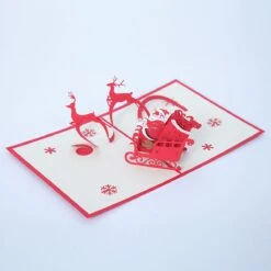 5 Pièces - Cartes De Noël Popup - Carte De Noël Joyeux Noël Rennes Traîneau Carte Pop Up Père Noël Carte De Voeux 3D -Decoris Boutique 1200x1200 32