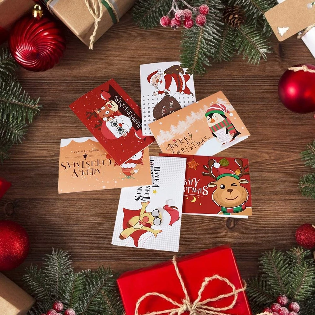 Cartes De Noël Avec Enveloppes Et Autocollants (lot De 24), Cartes De Noël, Cartes Pliantes, Cartes De Vœux Vierges, Cartes De Vœux De Noël Pour La Famille, Les Amis, Les Clients, Les Enfants, Joyeux Noël 5 Cartes De Noël Avec Enveloppes Et Autocollants (lot De 24), Cartes De Noël, Cartes Pliantes, Cartes De Vœux Vierges, Cartes De Vœux De Noël Pour La Famille, Les Amis, Les Clients, Les Enfants, Joyeux Noël – Image 3