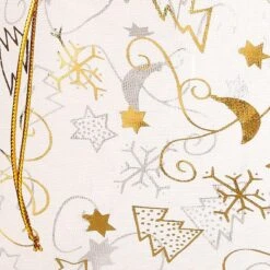 Sacs De Noël Organza | 15 X 20 Cm | 10 Pièces | Ecru Or Argent | Emballage De Noël Décoration De Décorations De Noël Décorations De Noël -Decoris Boutique 1200x1200 341