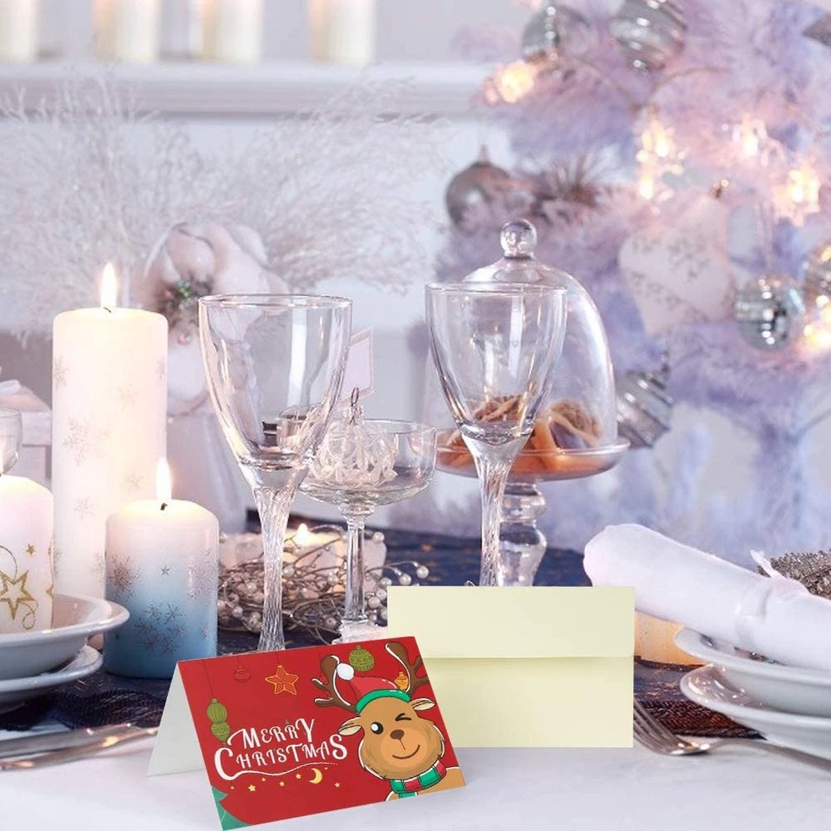 Cartes De Noël Avec Enveloppes Et Autocollants (lot De 24), Cartes De Noël, Cartes Pliantes, Cartes De Vœux Vierges, Cartes De Vœux De Noël Pour La Famille, Les Amis, Les Clients, Les Enfants, Joyeux Noël 6 Cartes De Noël Avec Enveloppes Et Autocollants (lot De 24), Cartes De Noël, Cartes Pliantes, Cartes De Vœux Vierges, Cartes De Vœux De Noël Pour La Famille, Les Amis, Les Clients, Les Enfants, Joyeux Noël – Image 4