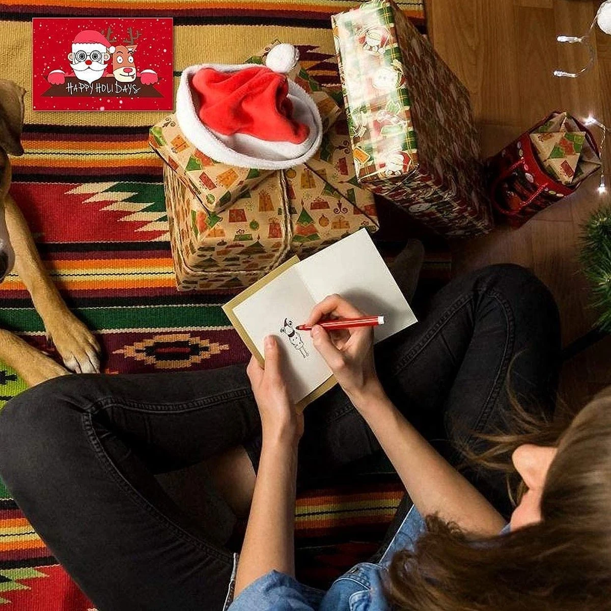 Cartes De Noël, Lot De 24, Cartes De Noël Avec Enveloppes Et Autocollants Pour Les Vœux De Noël à La Famille, Aux Amis, Aux Clients Et Aux Enfants 5 Cartes De Noël, Lot De 24, Cartes De Noël Avec Enveloppes Et Autocollants Pour Les Vœux De Noël à La Famille, Aux Amis, Aux Clients Et Aux Enfants – Image 3